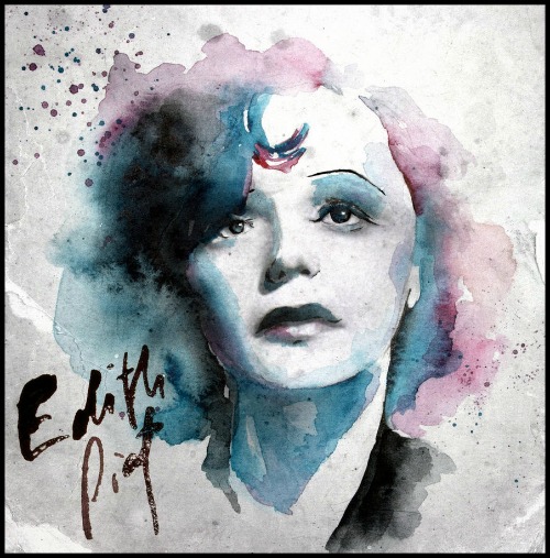 Edith Piaf artwork by Yumnu